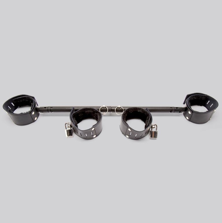 Extreme Expandable 26-Inch Spreader Bar with Leather Cuffs