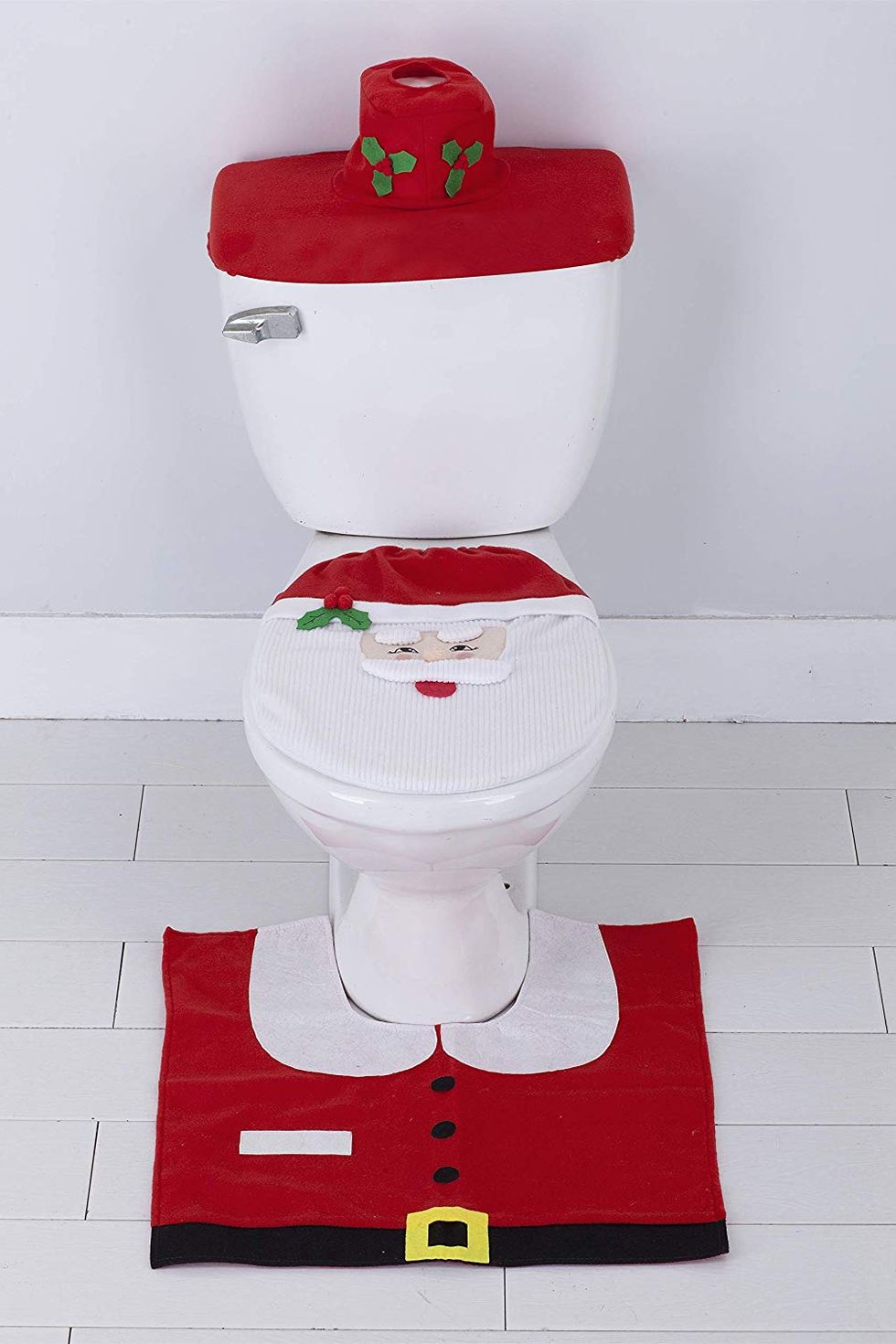 Holiday Christmas Toilet Accessory Set