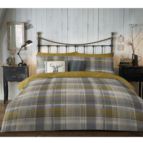 Brushed Cotton Bedding Sets For Autumn, Blue And Gold King Size Duvet Cover Sets Argos