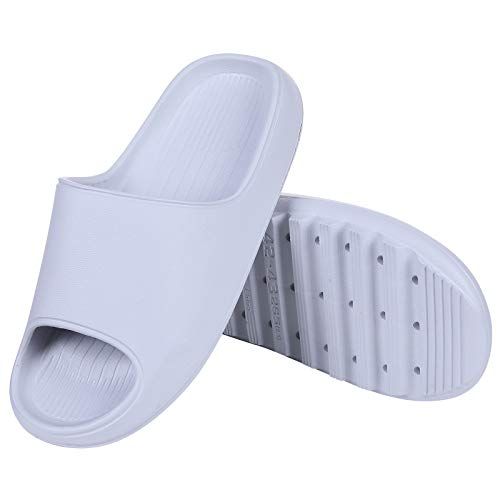 Amazon.com | Rosyclo Pillow Slides Slippers for Women,Non-Slip Foam  Bathroom Quick Drying Sandals, EVA Super Light Open Toe Slippers, Summer  Beach Super Soft Sole Shoes for Women and Men 36-45 (Beige, 36/37,