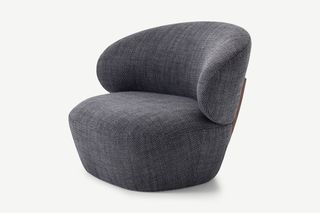 Accent Armchair, Slate Loop Textured Boucle