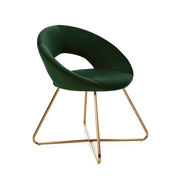 Stella Chair Bottle Green Velvet