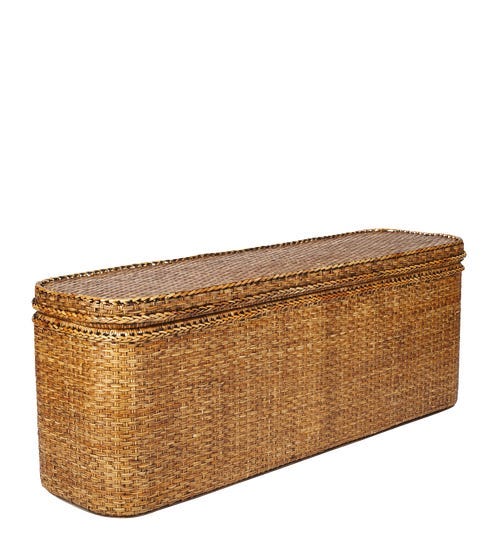 Rattan Indochine Bed-End Chest