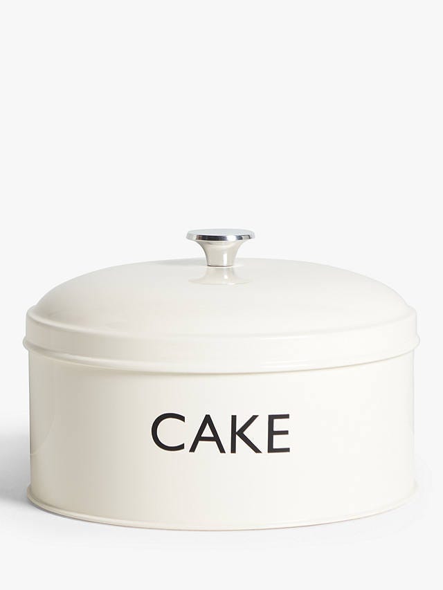 Enamel Cake Tin, 5L, Cream