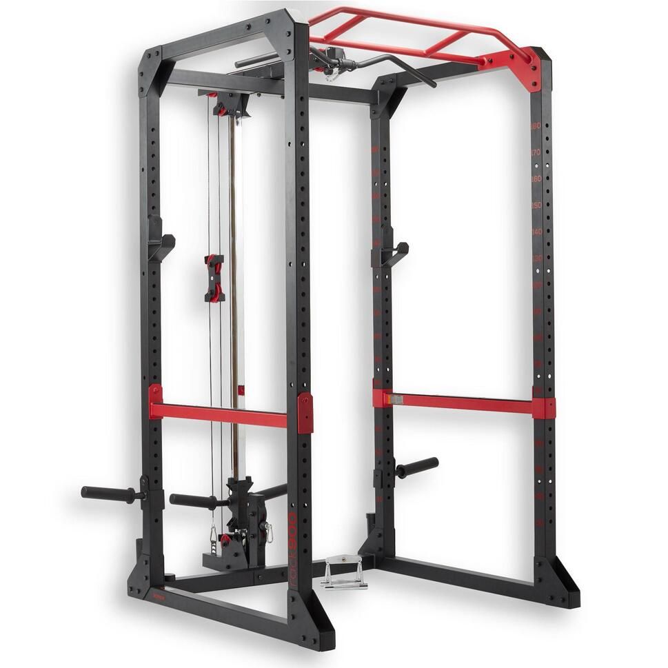 DTX Fitness Olympique Squat Rack Power Cage & Pull Up Bar Multi Gym Haltérophilie 
