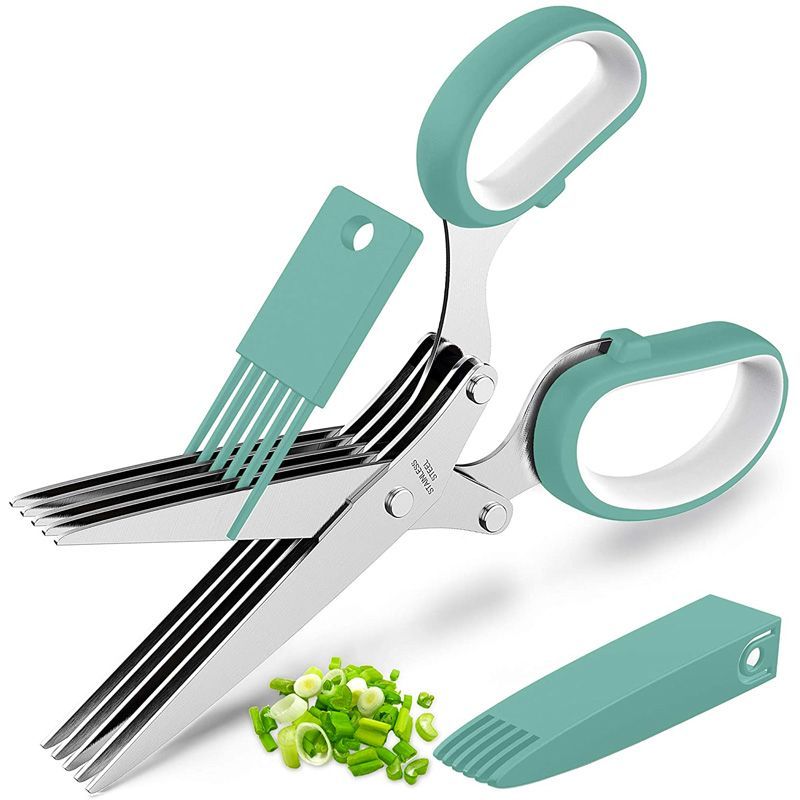 Kitchen Scissors Set - 5 Layer Scissors With Cover, Cool Kitchen
