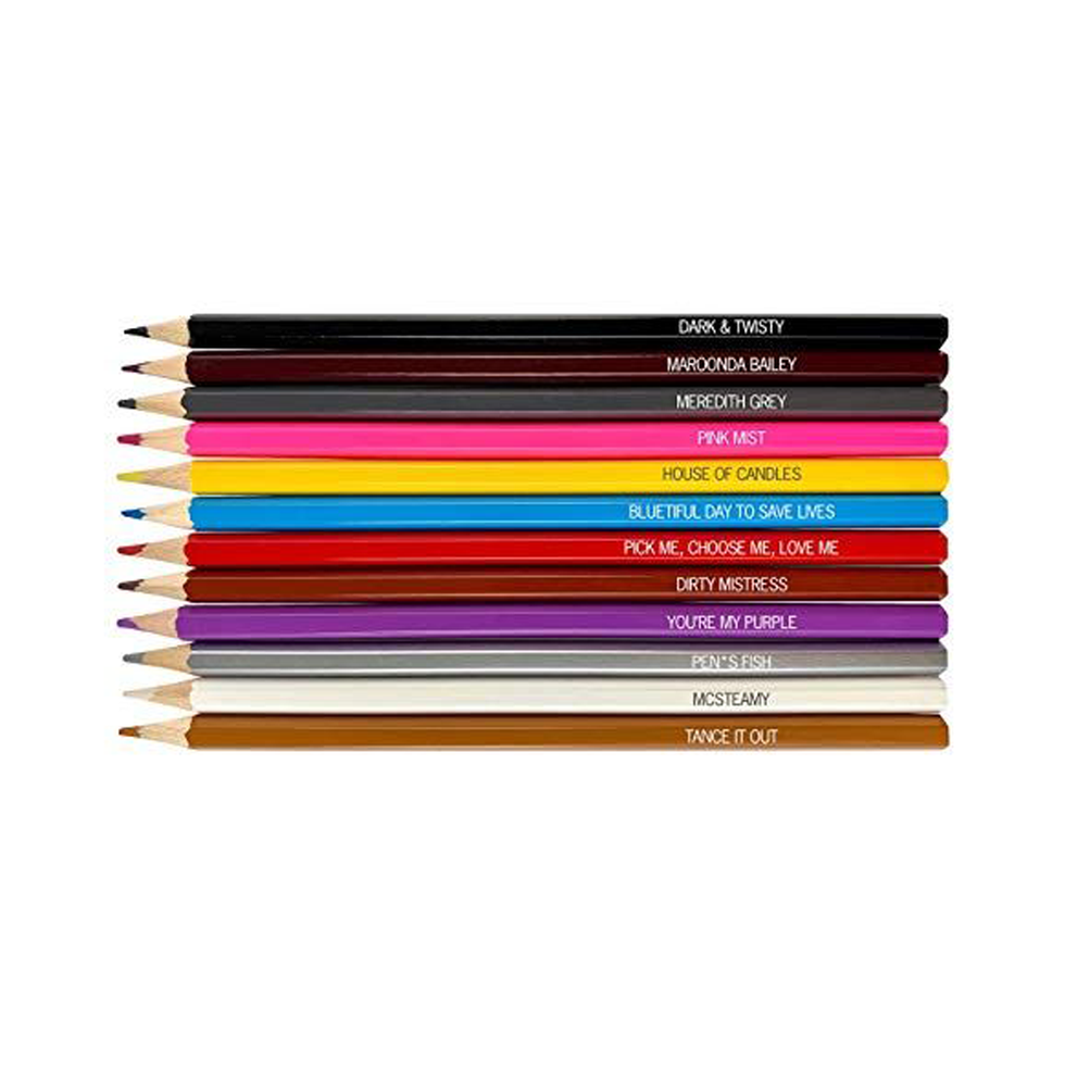 Grey's Anatomy Inspired Colored Pencils Gift Set - 'Shades of