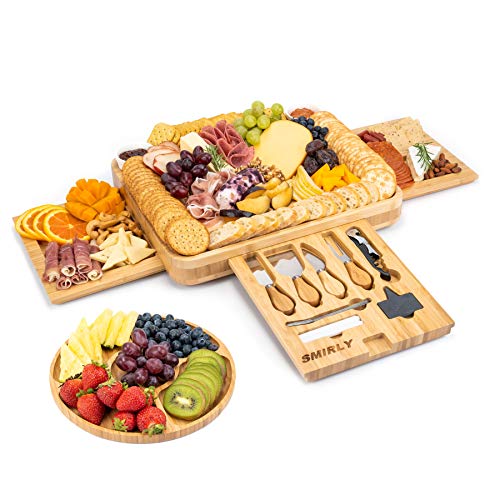 Bamboo Cheese Board and Knife Set