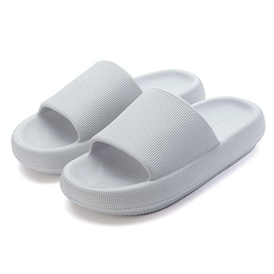 Amazon.com | Mens Slides Size 13 Cloud Slides For Women And Men Shower  Slippers Bathroom Sandals Memory Foam Slides (Black, 8) | Sandals