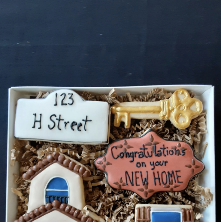 New Home Congratulation Cookie Gift