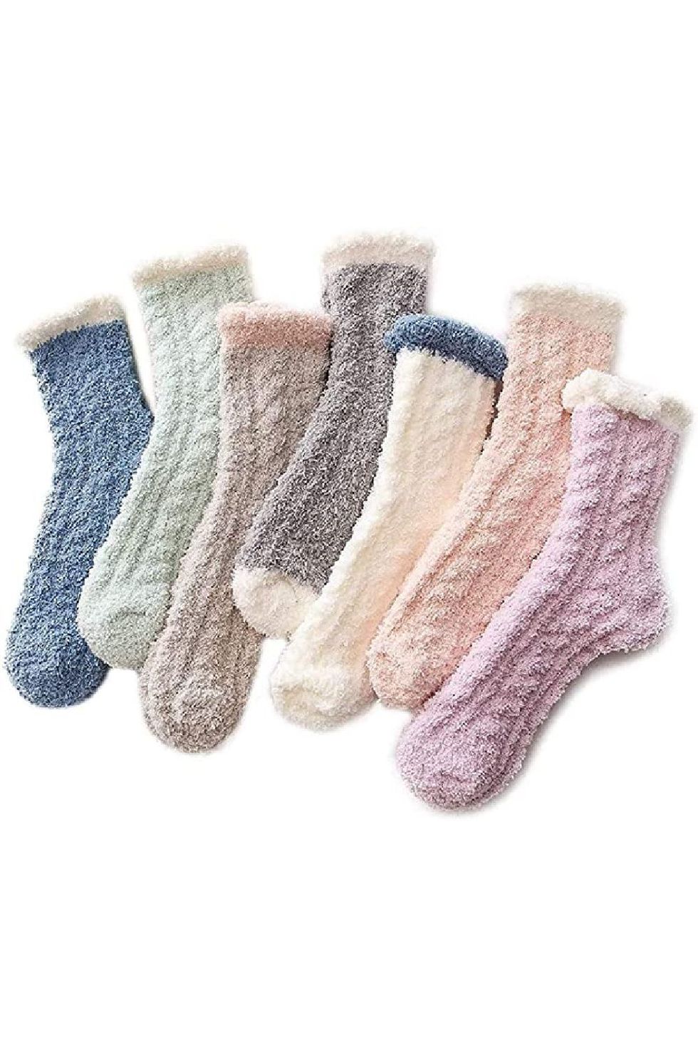 Women's Fuzzy Slipper Warm Extra Soft Winter Cozy Ankle Christmas Socks