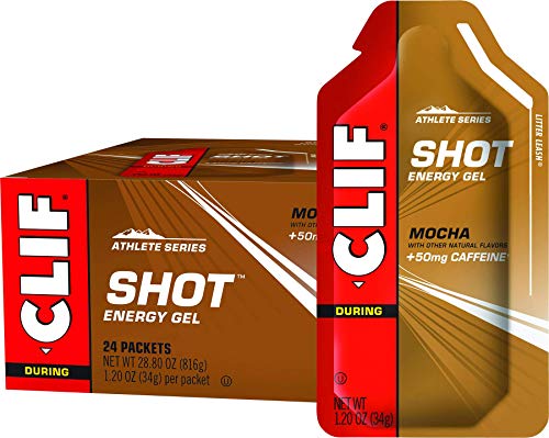 Gel energético Clif sabor Mocha + Caffeine (24 unidades)