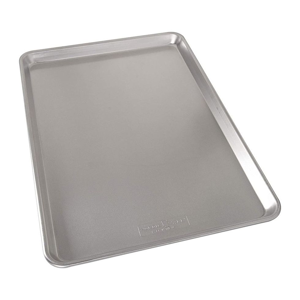 Rachael Ray Nonstick Bakeware Cookie Pan Set - 3 Piece - Gray with Red  Silicone Grips, 1 - Pick 'n Save