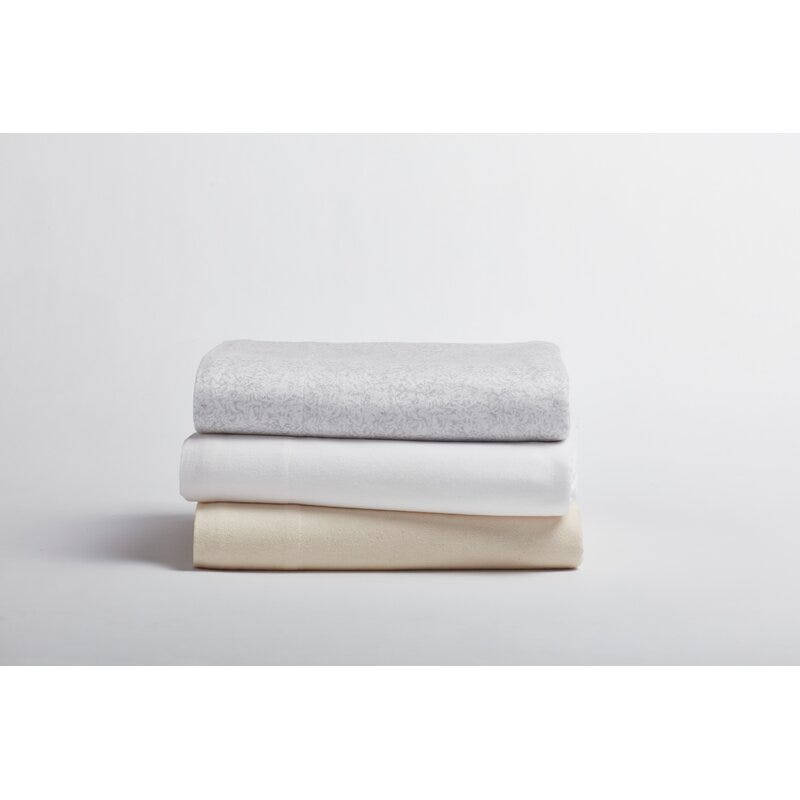 Coyuchi Cloud Brushed Flannel Fitted Crib Sheet