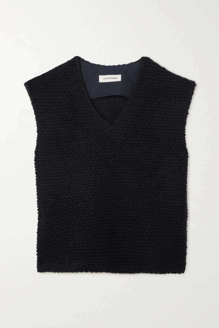Wool-bouclé vest