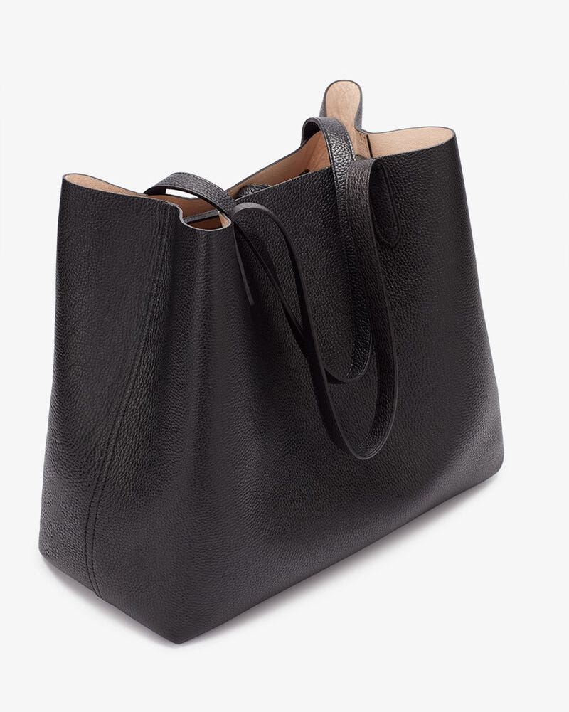 Classic Structured Leather Tote