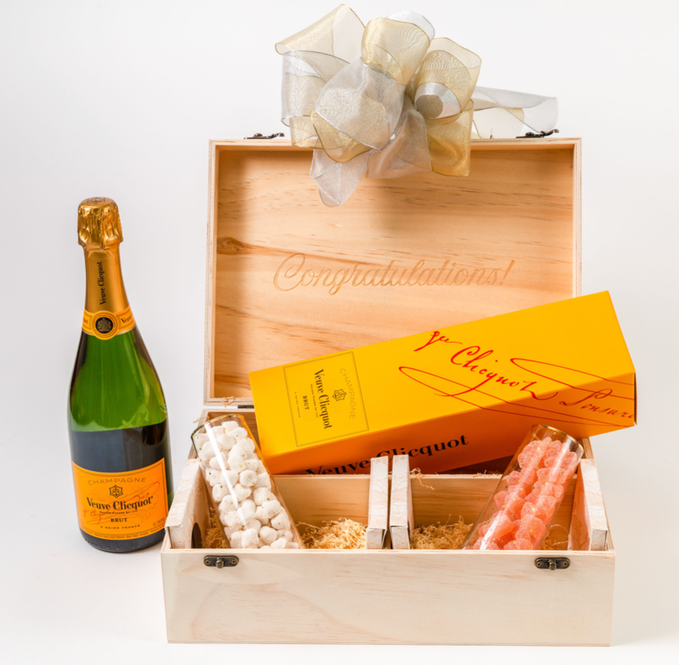 Champagne & Cheese Platter Gift Set - Champagne Gifts USA