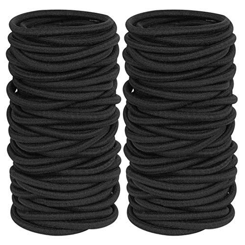 Black Hair Ties for Thick and Curly Hair