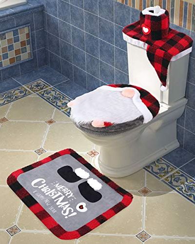 Gnome Toilet Seat Cover and Rug 