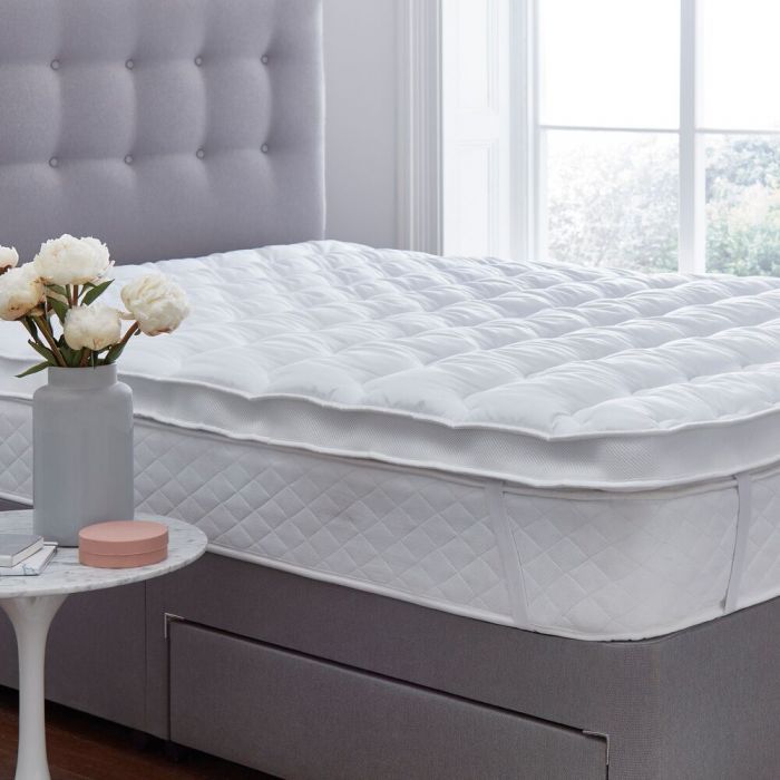 Silentnight Luxury DOUBLE Bed Mattress 6cm Topper Matress Comfort Anti Allergy 