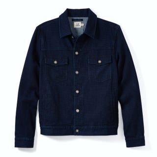 Flint and Tinder Indigo Waffle Trucker Jacket Flint and Tinder Indigo Waffle Trucker Jacket