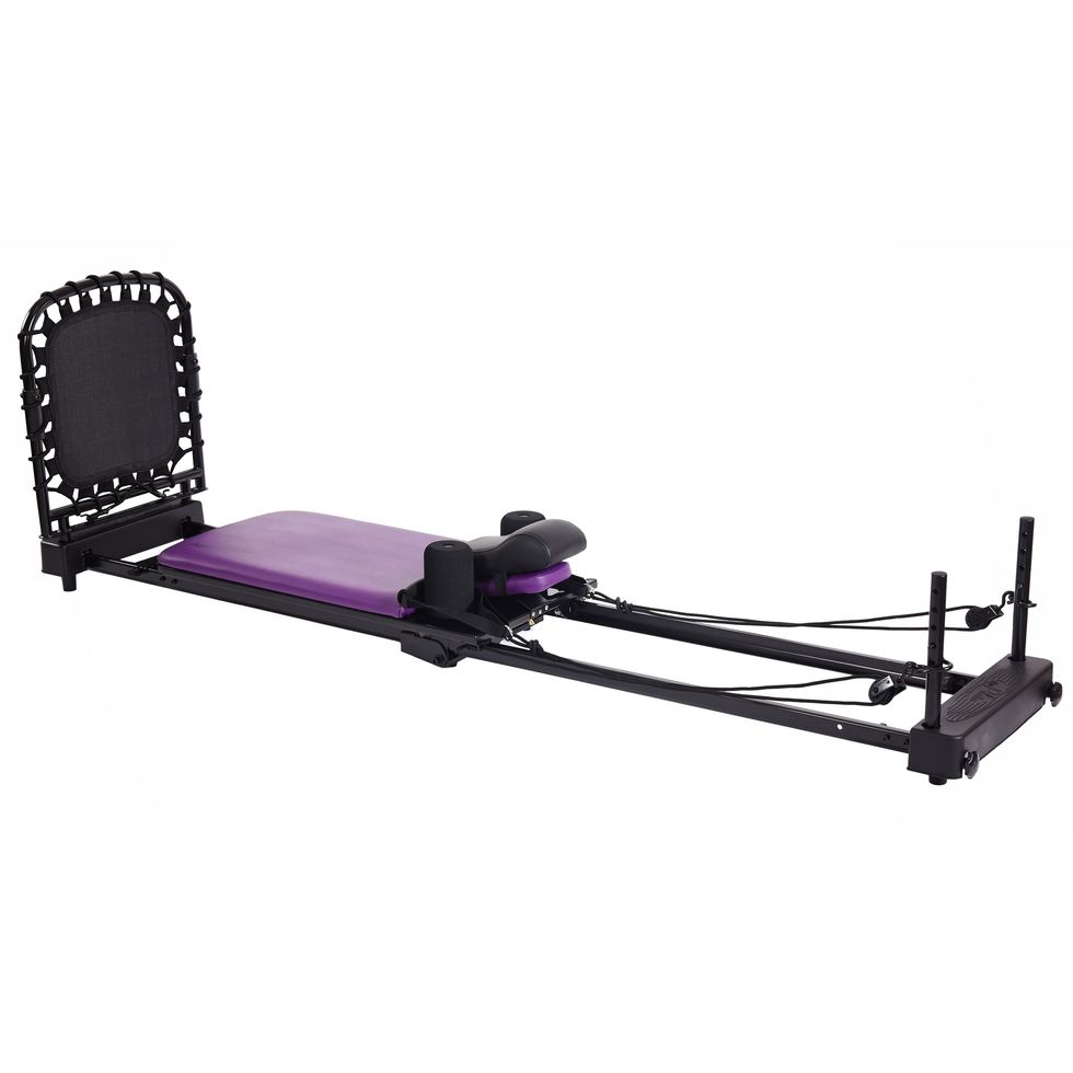 Foldable Pilates Equipment with Springs, Pilates Reformer Machine for Home  Workouts, High Strength Alloy Springs、Steel Structure to 300 Lbs Weight