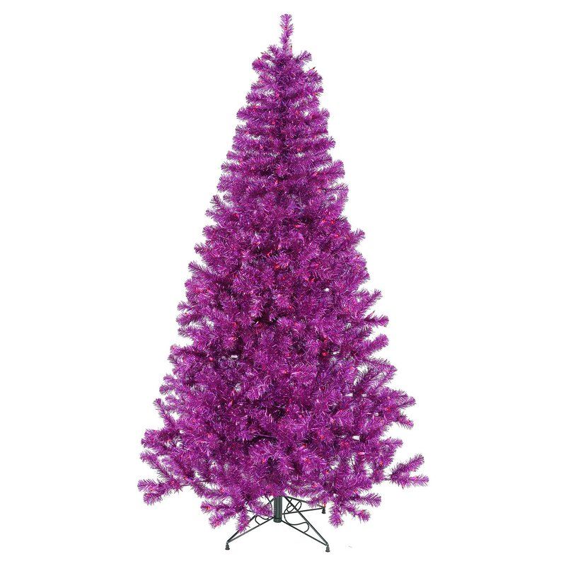 6' Unlit Purple Pine Artificial Christmas Tree