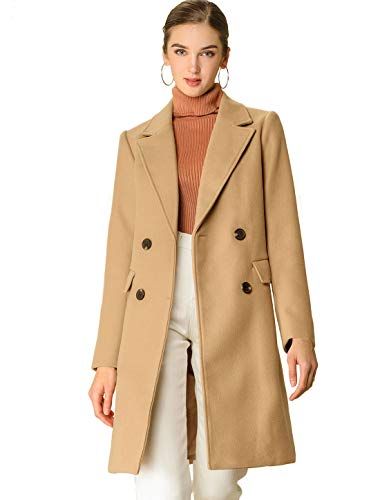 ladies camel wool coat