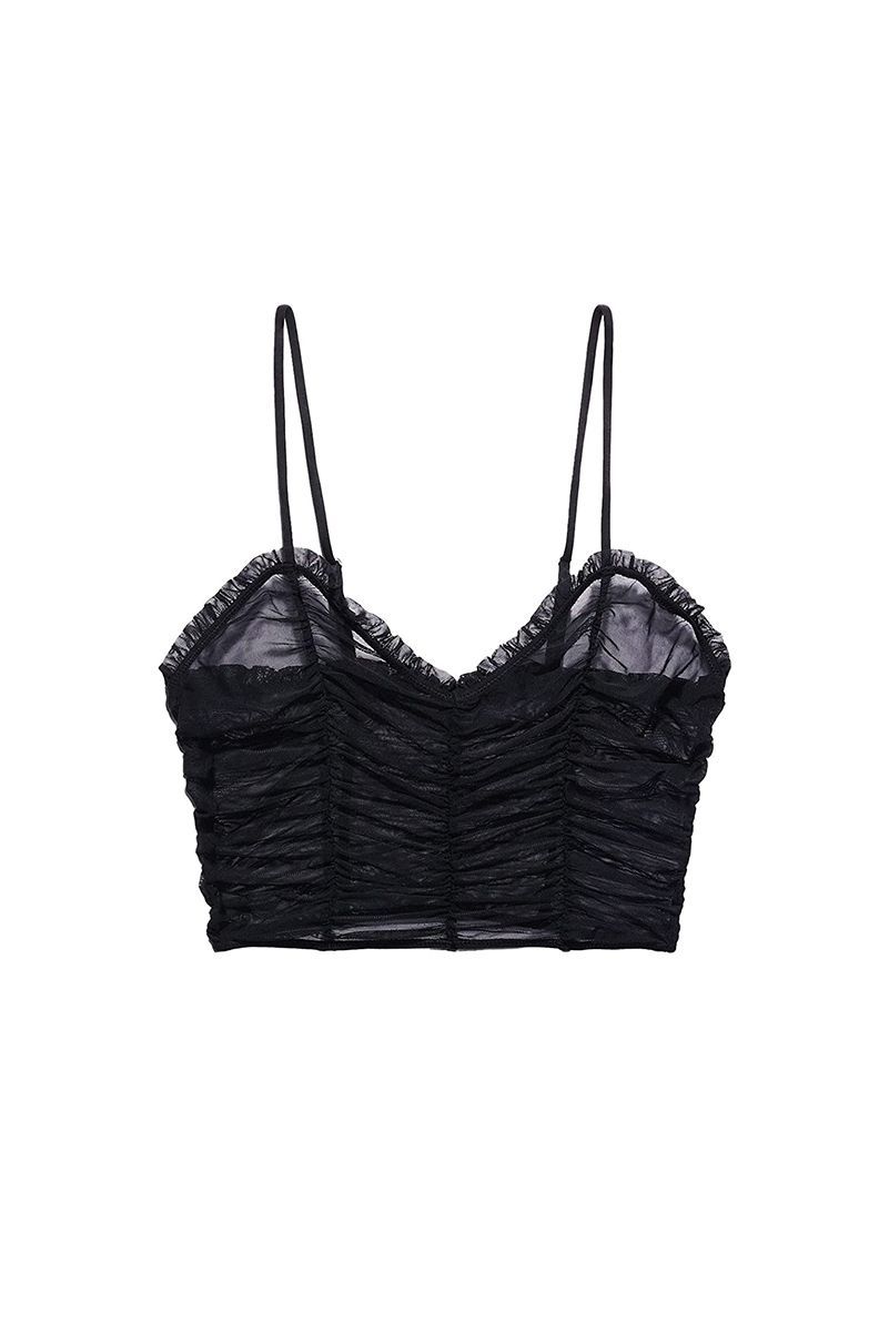 Savage X Fenty, Women's, Pleated Lamé Unlined Bra, Spaced Out