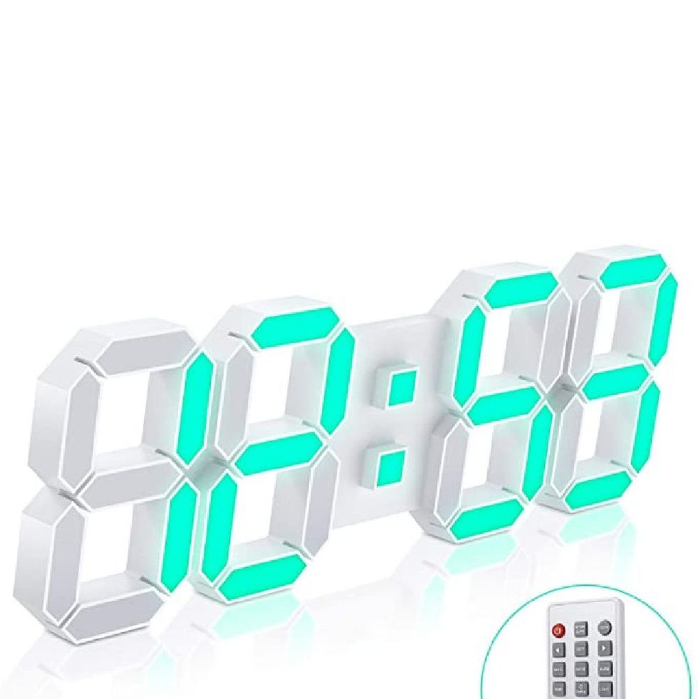 3D LED Wall Clock with Remote Control