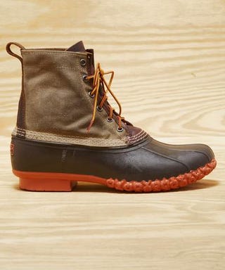 waxed canvas bean boots