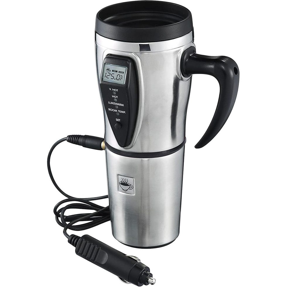 Heated Travel Mug Stainless Steel 12V Coffee Mug Brand New for