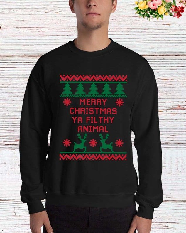 'Merry Christmas, Ya Filthy Animal' Sweater
