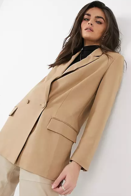 ASOS DESIGN perfect blazer in camel