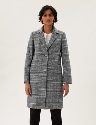 The Checked City Coat, M&S, £59