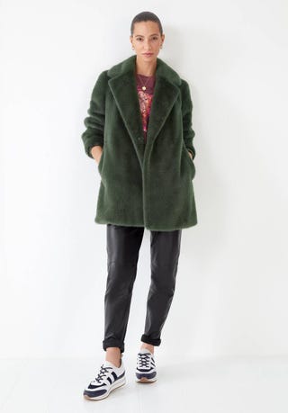 Anoushka Faux Fur Coat, Hush, £179