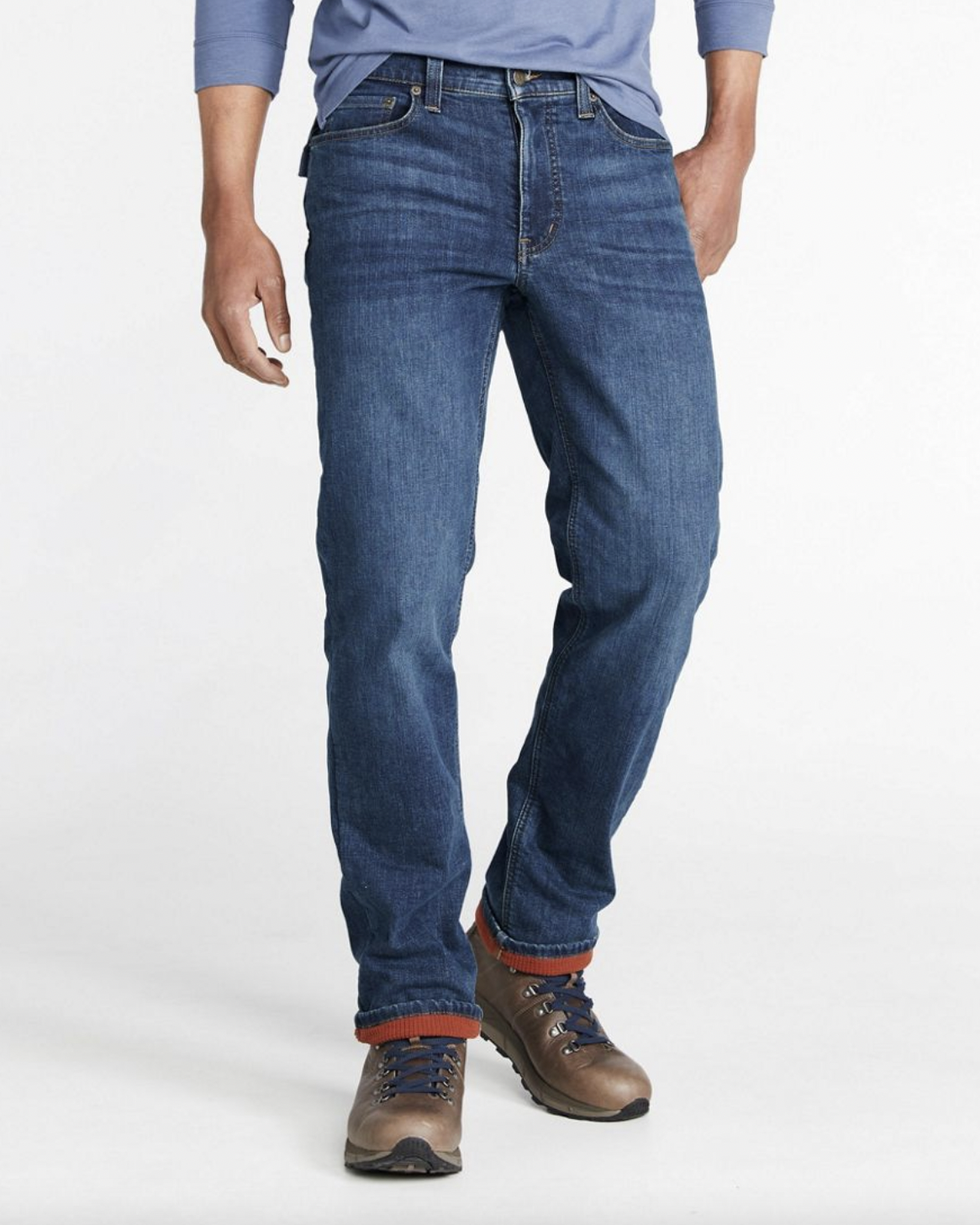 Relaxed Fit Fleece Lined Jeans