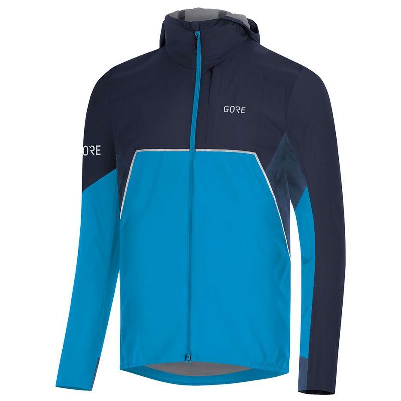 More Mile Windproof Mens Running Jacket Blue Outdoor Sports Training 