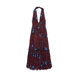 Printed Halter Maxi Dress