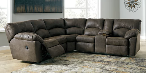 12 Best Sectional Sofas To In 2022, Grey Fabric Sectional Sofa With Recliner And Chaise Lounge Chair