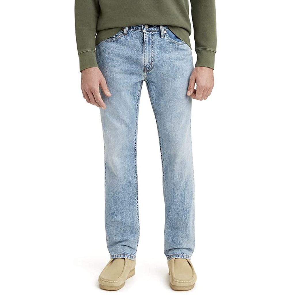 men's regular fit blue jeans