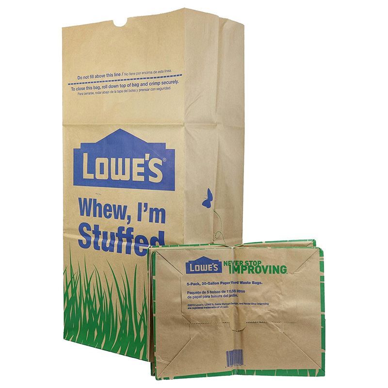 Clear Lawn Leaf Bags
