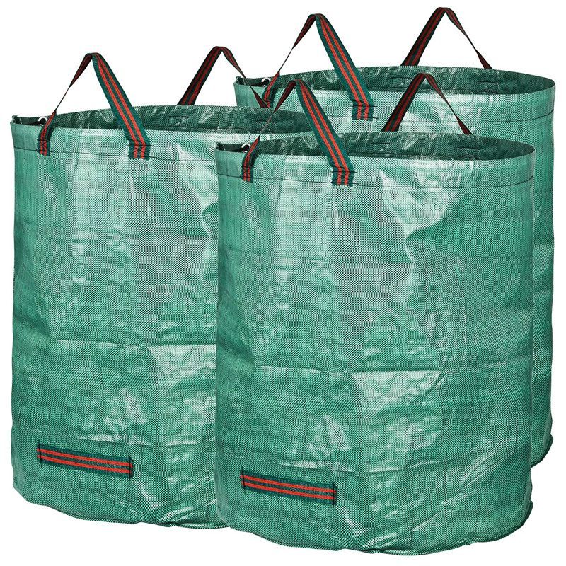 GROWORLD 3-Pack 72 Gallon Garden Leaf Bags Yard Lawn Reusable Yard Waste  Bag Heavy Duty Waste Bags Perfect for Garden, Lawn, Leaf/Leaves, Yard  Debris