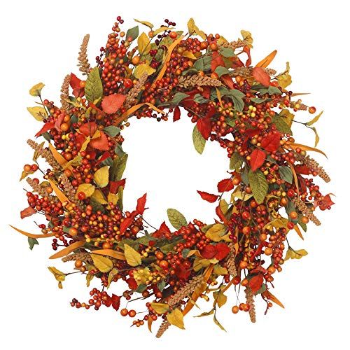 Artificial Fall Berry Wreath 