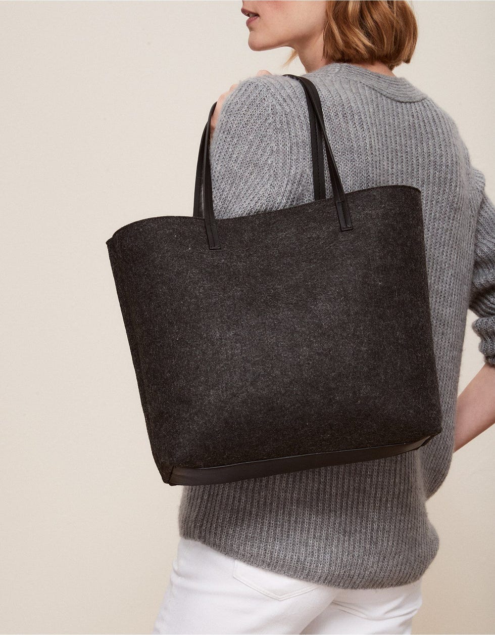 Herringbone Reversible Shopper Bag