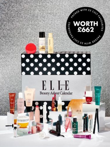 ELLE Beauty Advent Calendar 2021(Worth £662)