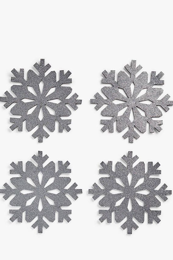 Set of 4 Felt Snowflake Placemats, John Lewis, £10