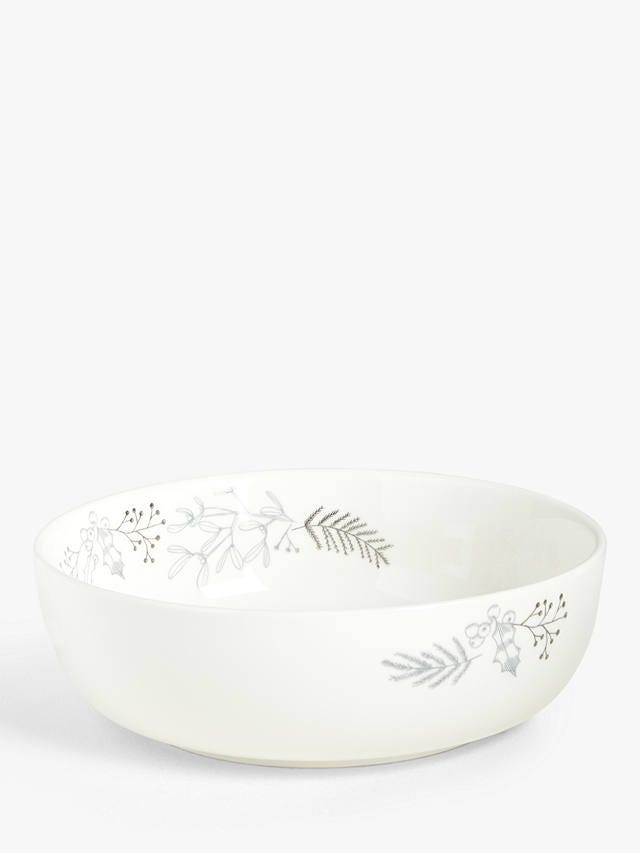 Christmas Fine China Oval Serving Bowl, John Lewis, £16