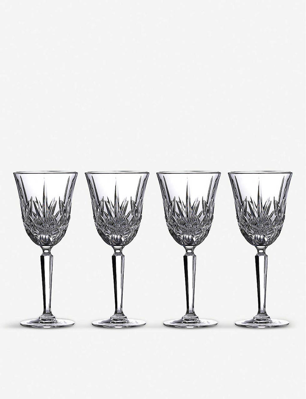 Set of 4 Marquis Maxwell Crystal Wine Glasses, Selfridges, £40
