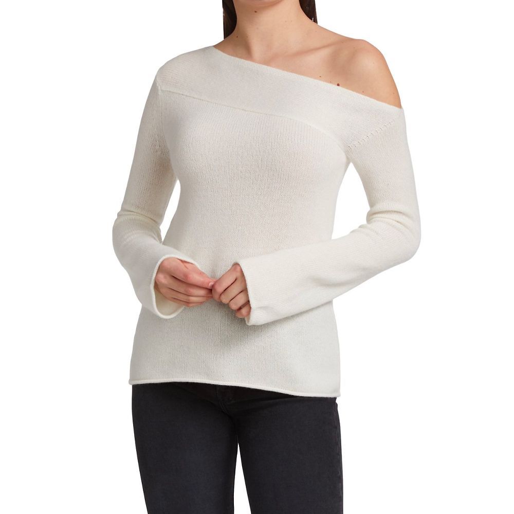 Theory one hot sale shoulder sweater